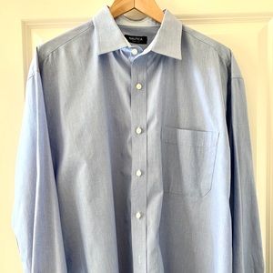 Men’s Nautica blue dress shirt  17.5-34/35